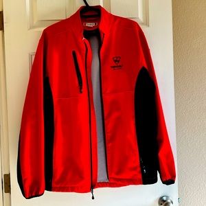 Clique Topgolf Las Vegas Mens Jacket Medium Red Black